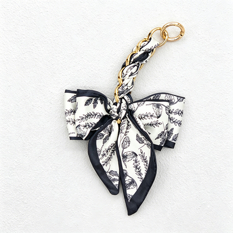 CouldNook 6.69’’ Leaf Pattern Bow Bag Extender - Bag Accent