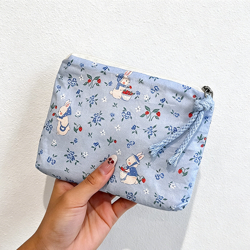 CouldNook Quilted Print Coin Pouch - Small Storage Accent