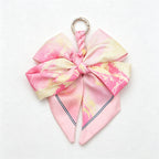CouldNook 5.51''  Red Series Pattern Bow Bag Charm - Handle Accent