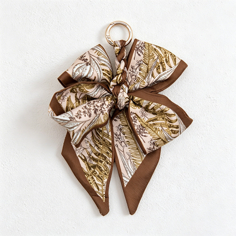 CouldNook 5.51''  Pattern Bow Bag Charm - Handle Accent