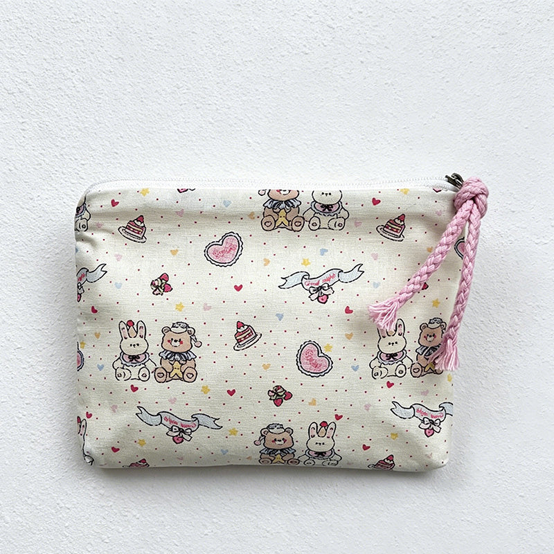 CouldNook Canvas Zipper Pouch - Small Storage Accent
