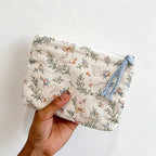 CouldNook Quilted Print Coin Pouch - Small Storage Accent