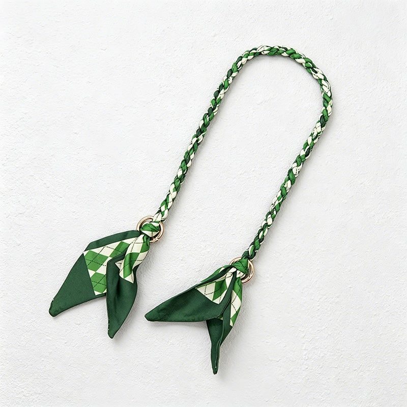 CouldNook 18.89'' Green Series Braided Bow Chain Bag Strap - Shoulder Accent