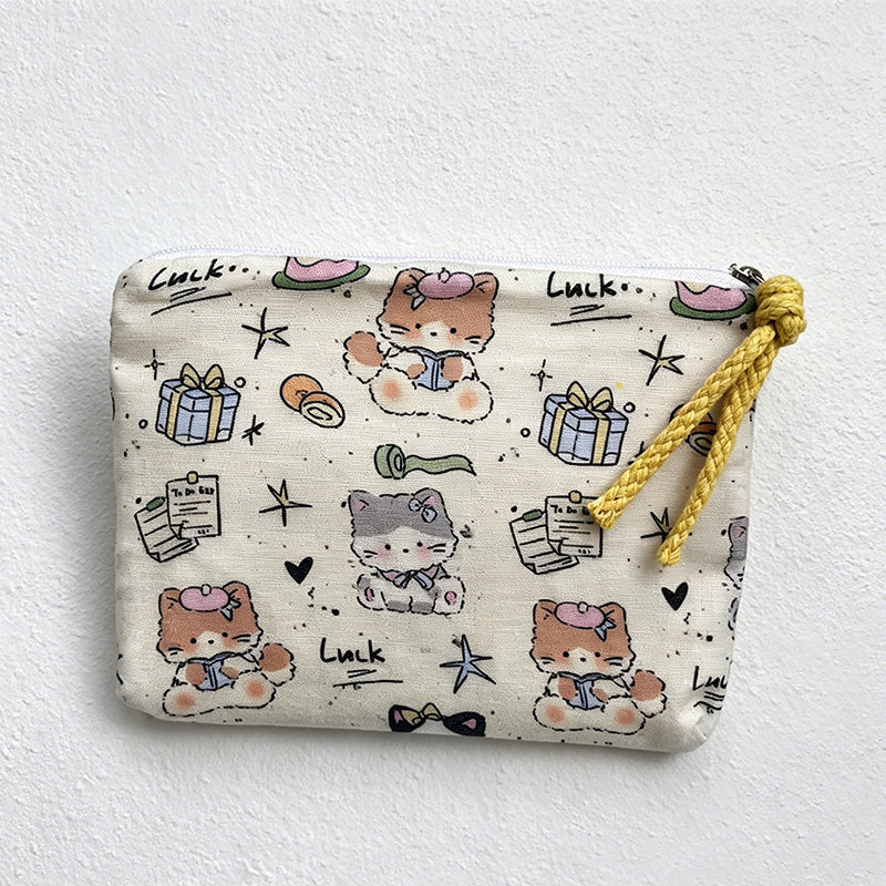 CouldNook Canvas Zipper Pouch - Small Storage Accent