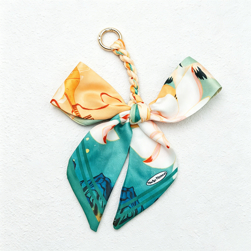 CouldNook Patterned Bow Bag Charm - Giftable Bag Accent