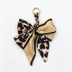 CouldNook 5.51''  Khaki Series Pattern Bow Bag Charm - Handle Accent