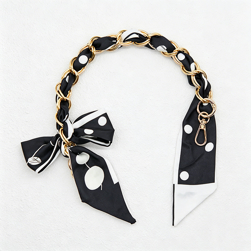 CouldNook 16.54'' Pattern Bow Chain Bag Strap - Everyday Accent