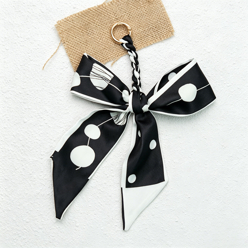 CouldNook Patterned Bow Bag Charm - Giftable Bag Accent