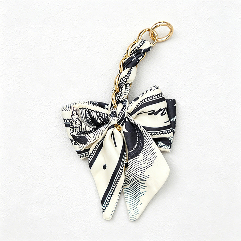 CouldNook 6.69’’ Leaf Pattern Bow Bag Extender - Bag Accent