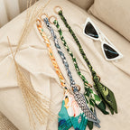 CouldNook 10.24'' Green Series Short Leaf Ribbon Bag Strap - Mini Accent