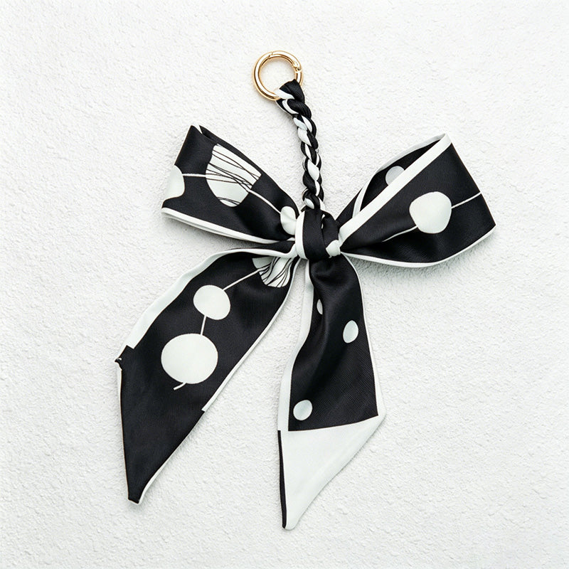 CouldNook Black Series Bow Bag Charm - Soft Bag Accent