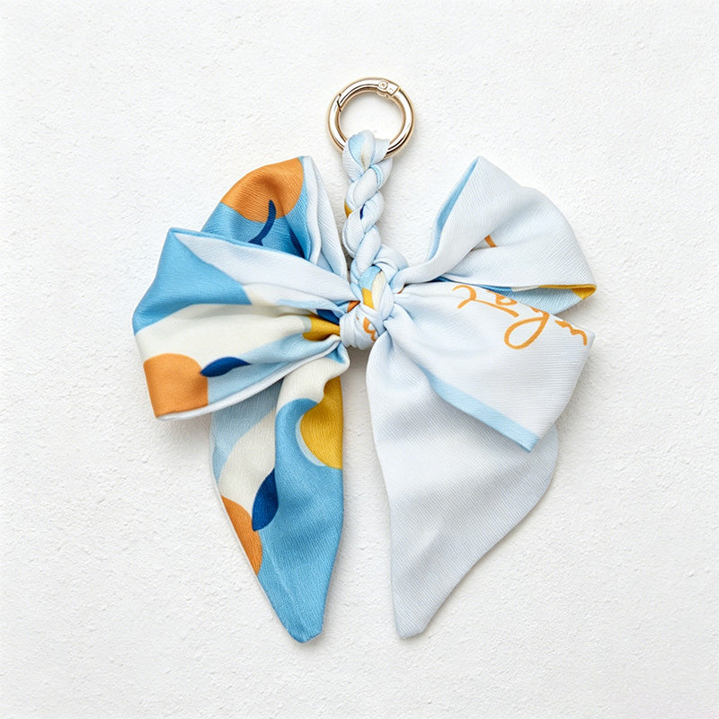 CouldNook 5.51''  Pattern Bow Bag Charm - Handle Accent