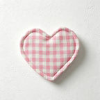 CouldNook Heart Plaid Coaster - Aesthetic insulated Fabric Mat