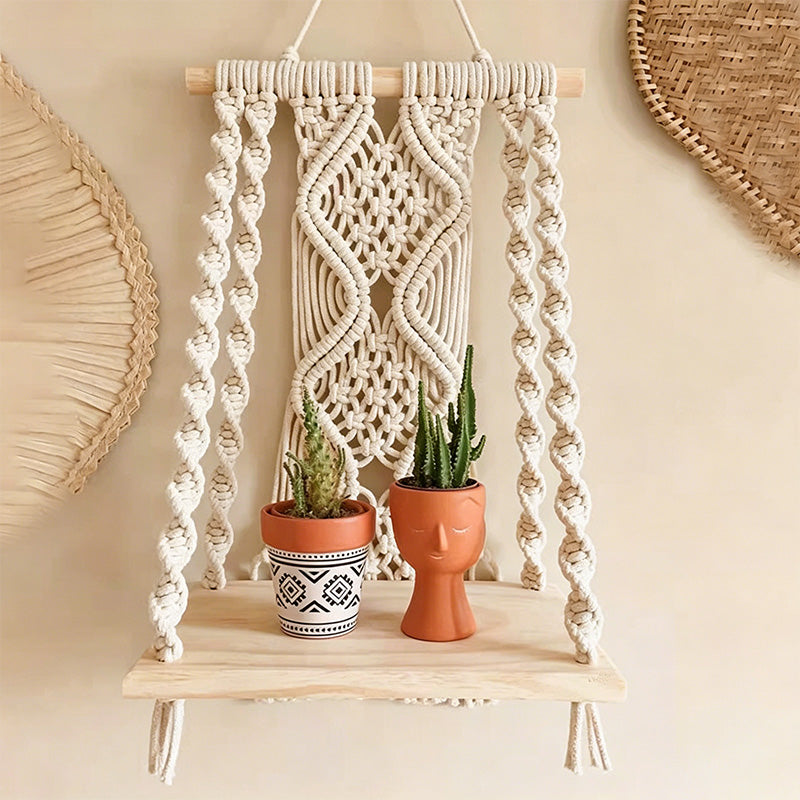 CouldNook Macrame Wall Shelf - Hanging Home Decor