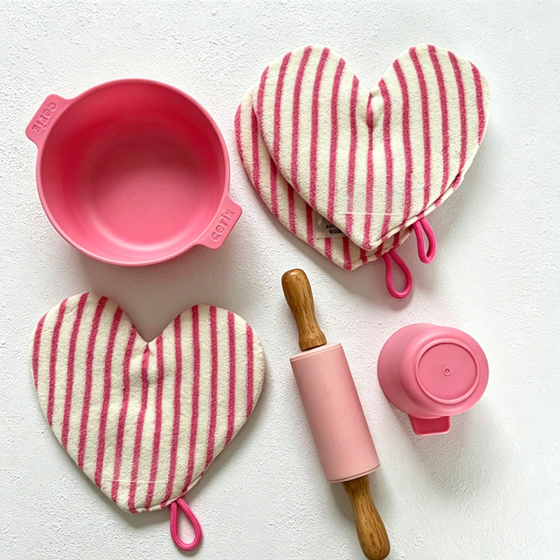 CouldNook Heart Quilted Pot Holder - Aesthetic Towel Fabric Mat