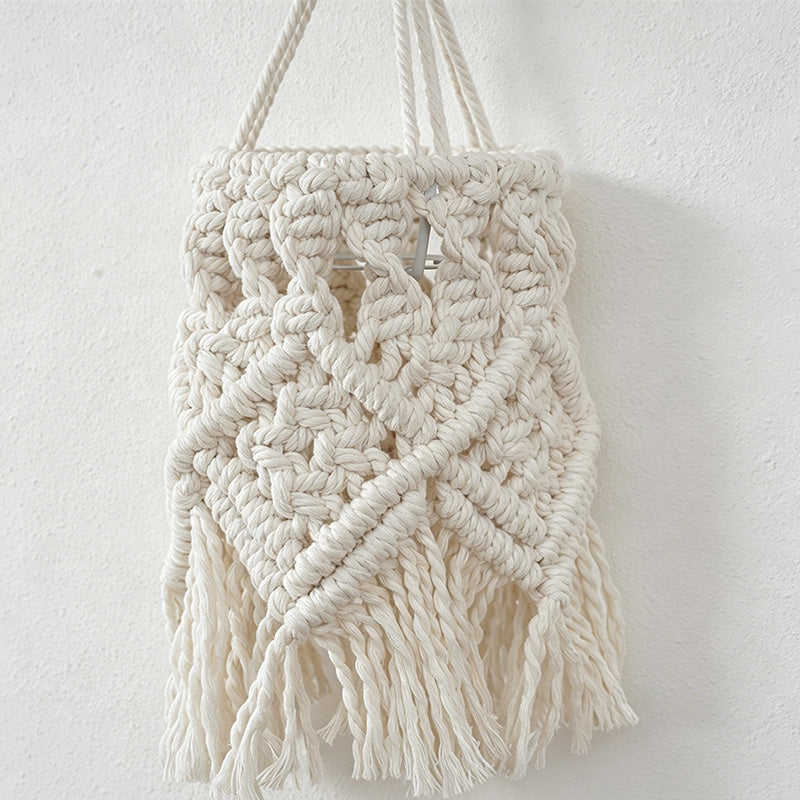 CouldNook Mini Macrame Pendant Lamp - Boho Light Shade(Cord Not Included)
