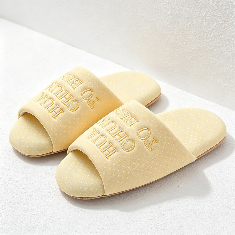 CouldNook Round Open Toe Home Slippers - Everyday Use Accent