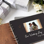 CouldNook Wood Wedding Guest Book - Keepsake Memory Album