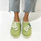 CouldNook Bunny Pattern Open Toe Slippers - Playful Kitchen Accent