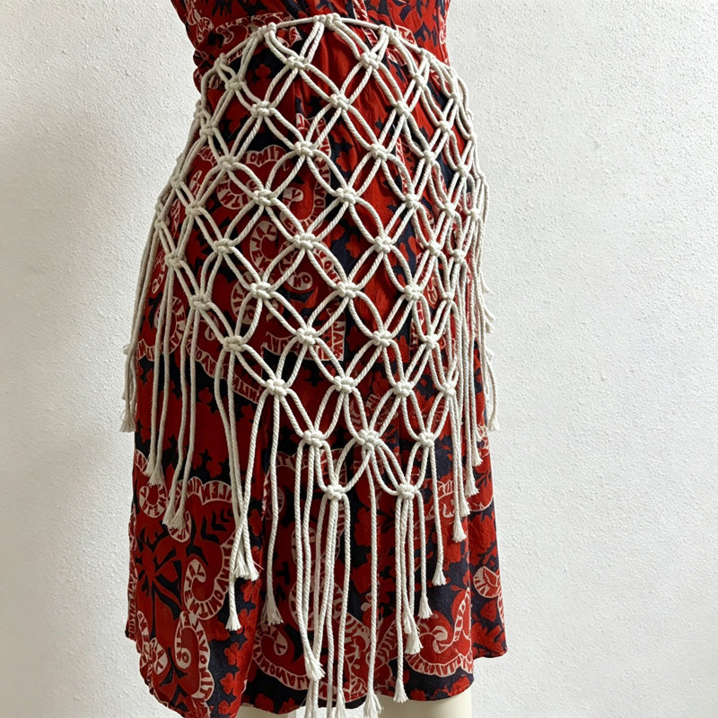 CouldNook Macrame Chair Back Cover - Event Chair Decor