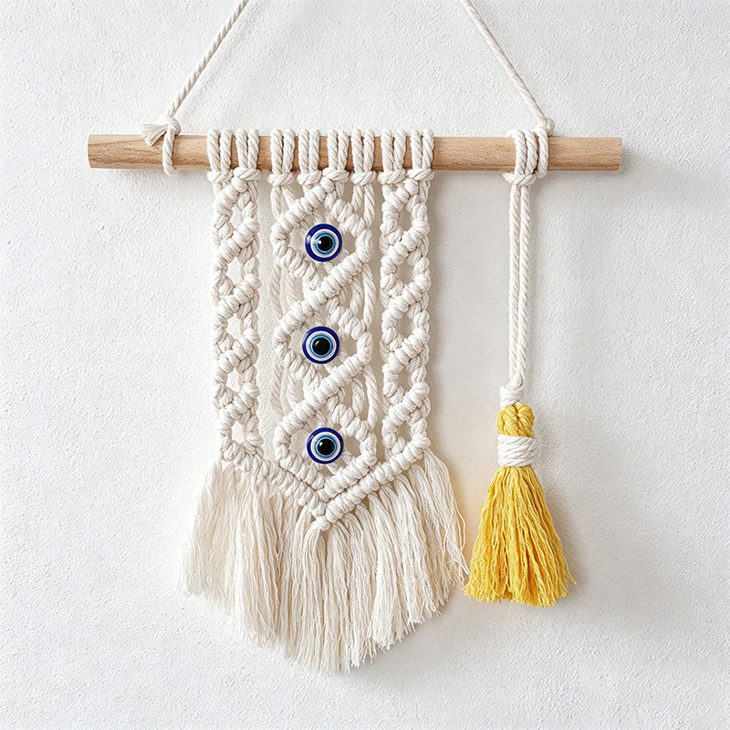 CouldNook Macrame Evil Eye Wall Hanging - Boho Wall Decor