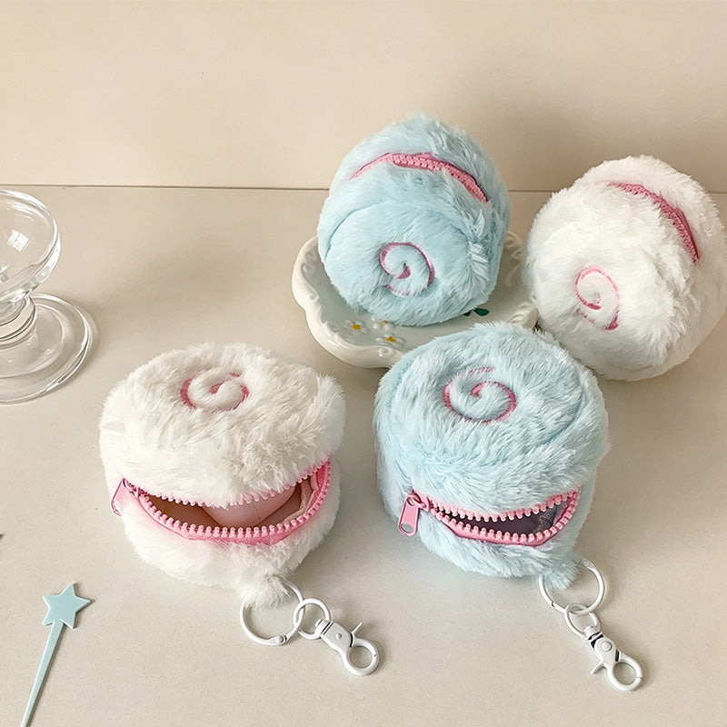 CouldNook Swirl Plush Mini Coin Pouch - Bag Accent