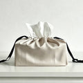 CouldNook Satin Tassel Tissue Box - Aesthetic Luxe Storage Bag