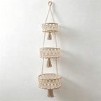 CouldNook Tiered Hanging Plant Basket - Wall Storage Organizer