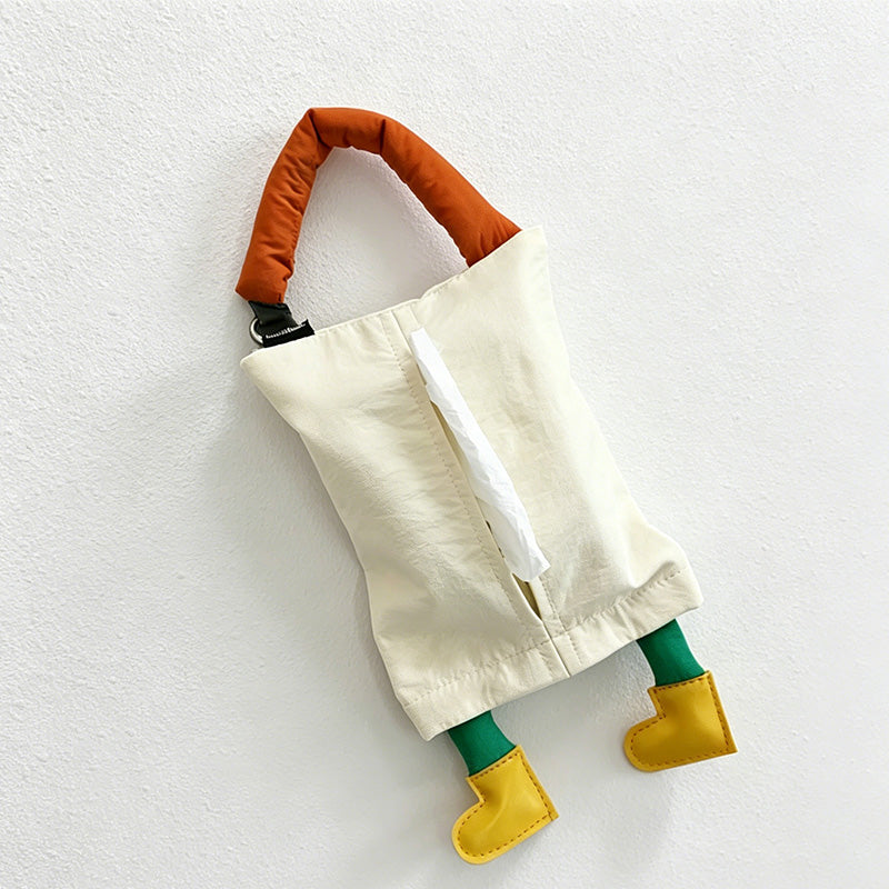 CouldNook Footprint Hanging Tissue Bag - Aesthetic Car Storage Case