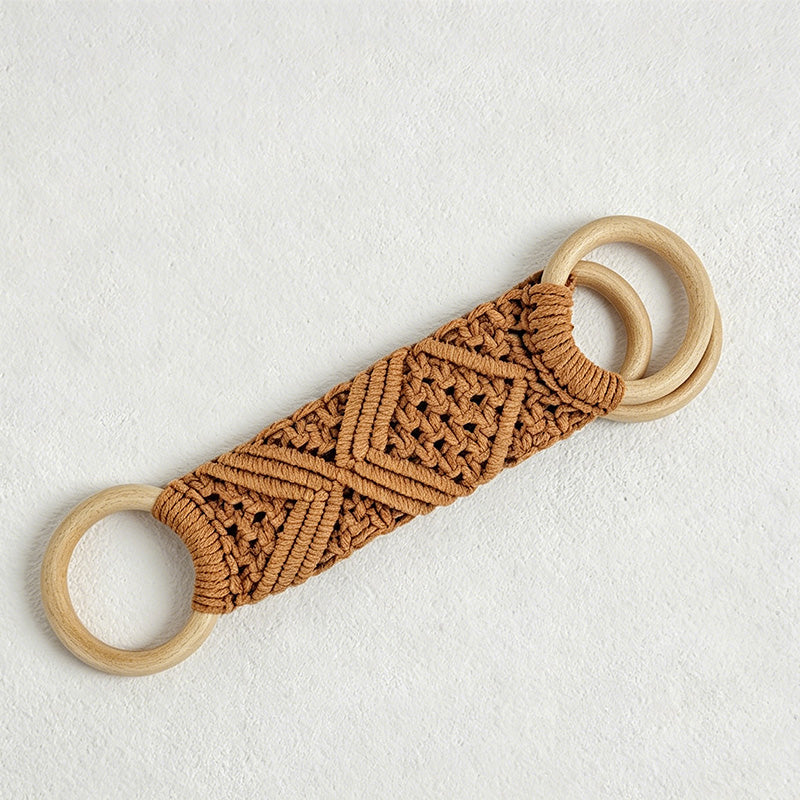 CouldNook Macrame Towel Holder Ring - Kitchen Storage Accent