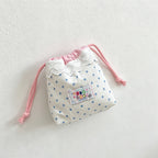 CouldNook Lace Drawstring Drawstring Cosmetics Bag - Vanity Organizer