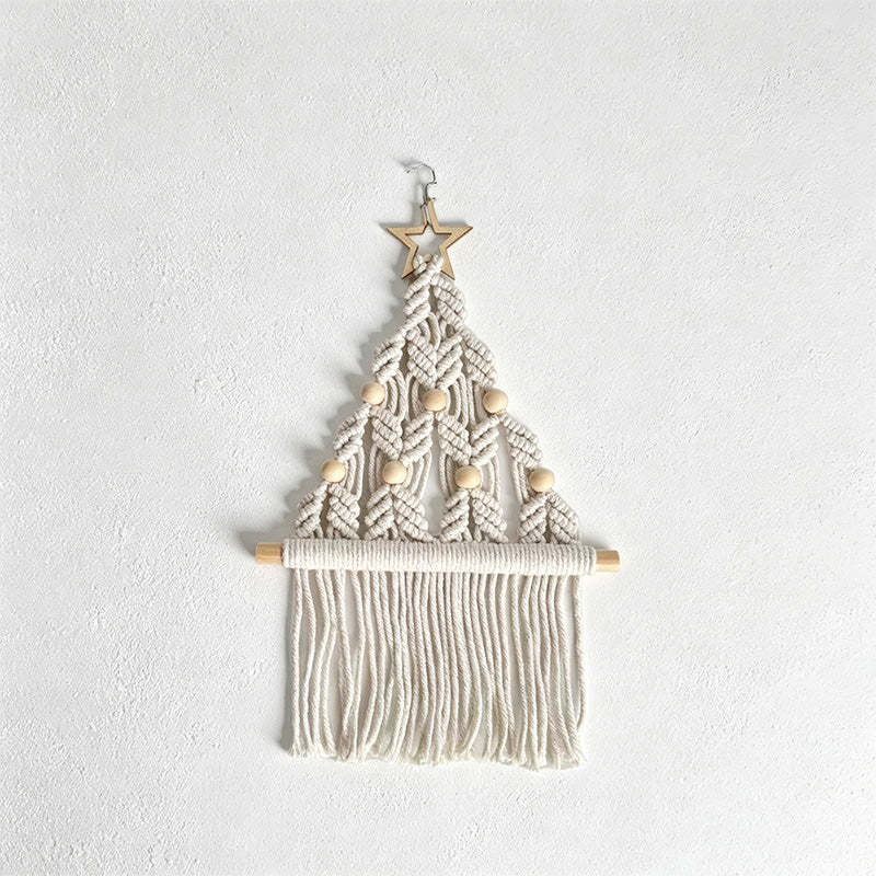 CouldNook Tree Macrame Wall Hanging - Festive Fringe Decor