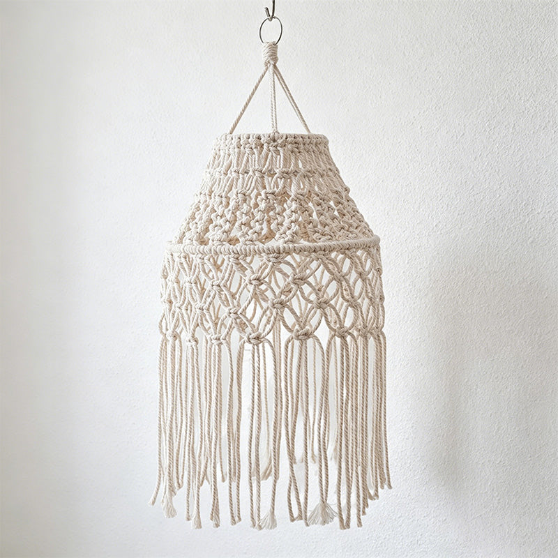 CouldNook Macrame Pendant Lampshade - Hanging Light Decor