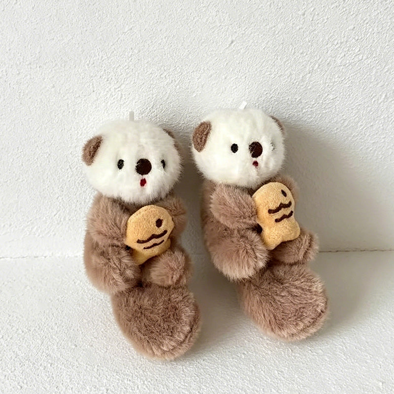 CouldNook Squirrel Plush Bag Charm - Fluffy Tail Accent
