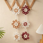 CouldNook Daisy Macrame Wall Hanging - Floral Home Decor