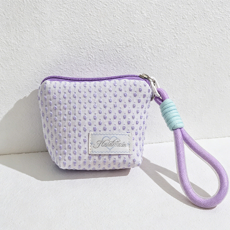 CouldNook Knit Look Mini Pouch - Loop Handle Storage Accent