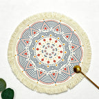 CouldNook Bohemian Tassel Placemat - Aesthetic Woven Table Mat
