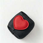 CouldNook Heart Accent Faux PU Mini Pouch - Earbud Case