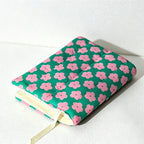 CouldNook Floral Quilted Book Cover - Aesthetic A5 Fabric Sleeve