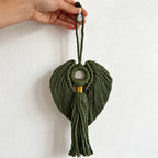 CouldNook Macrame Angel Wing Ornament - Window & Wall Accent Decor