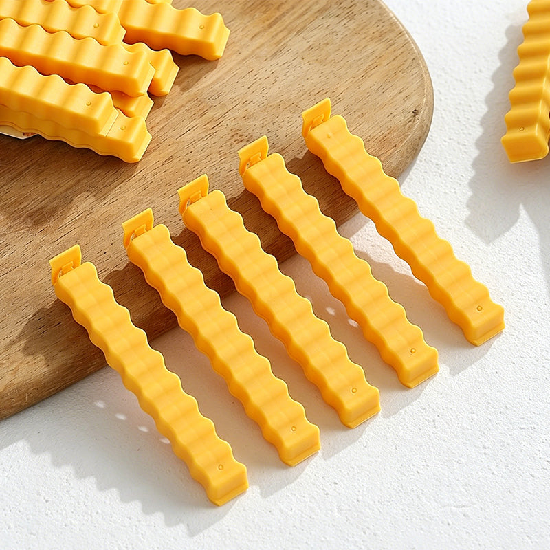CouldNook Fries Shape Magnetic Bag Clip 12PCS Set - Snack Corner Accent