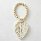 CouldNook Wood Bead Curtain Tieback - Tassel Drapery Holder
