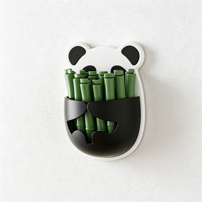 CouldNook Textured Panda Holder Organizer Box - Small Space Helper