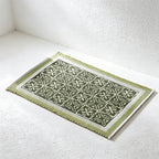 CouldNook Floral Faux Linen Table Runner - Dining Table Accent