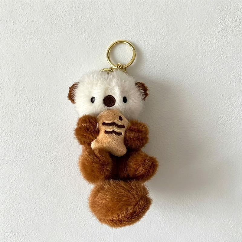 CouldNook Striped Belly Squirrel Bag Charm - Tail Accent