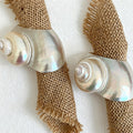 CouldNook Artisan-crafted Shell Napkin Ring - Aesthetic Ocean Dining Accent