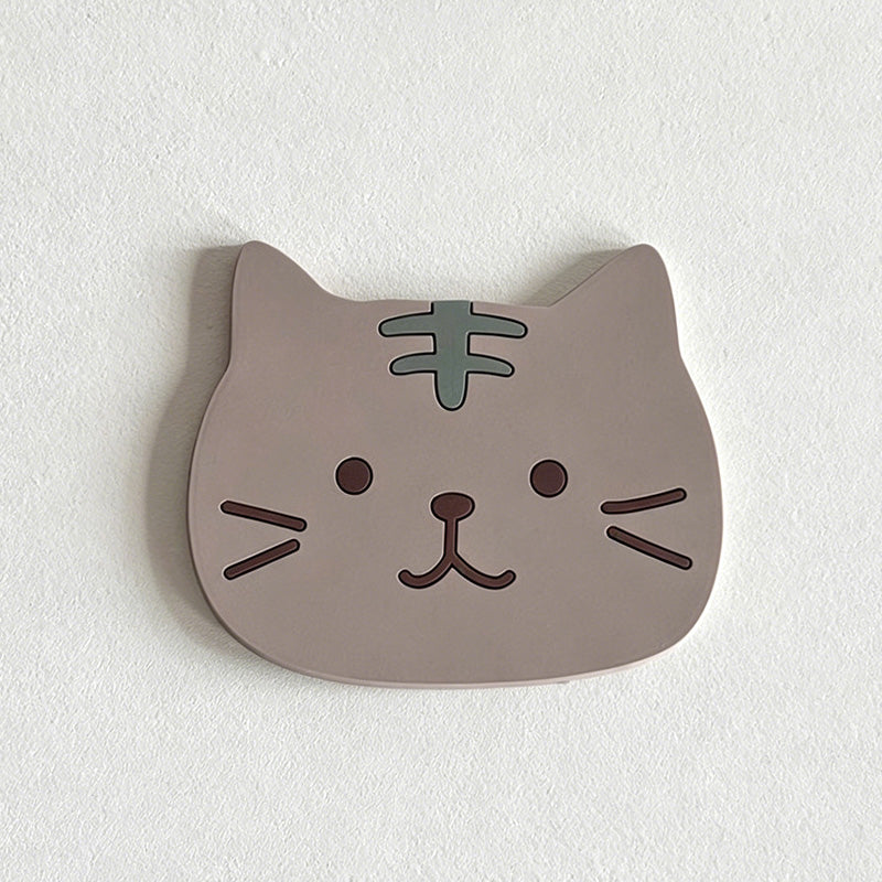 CouldNook Charming Cat Coaster - Soft Silicone Heat Resistant Pad