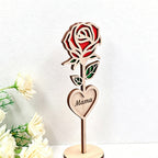 CouldNook Layered Laser Cut Wooden Mama Rose Ornament Gift Box Set