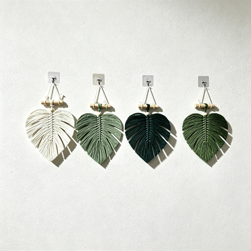 CouldNook Leaf Macrame Wall Hanging - Small Home Decor
