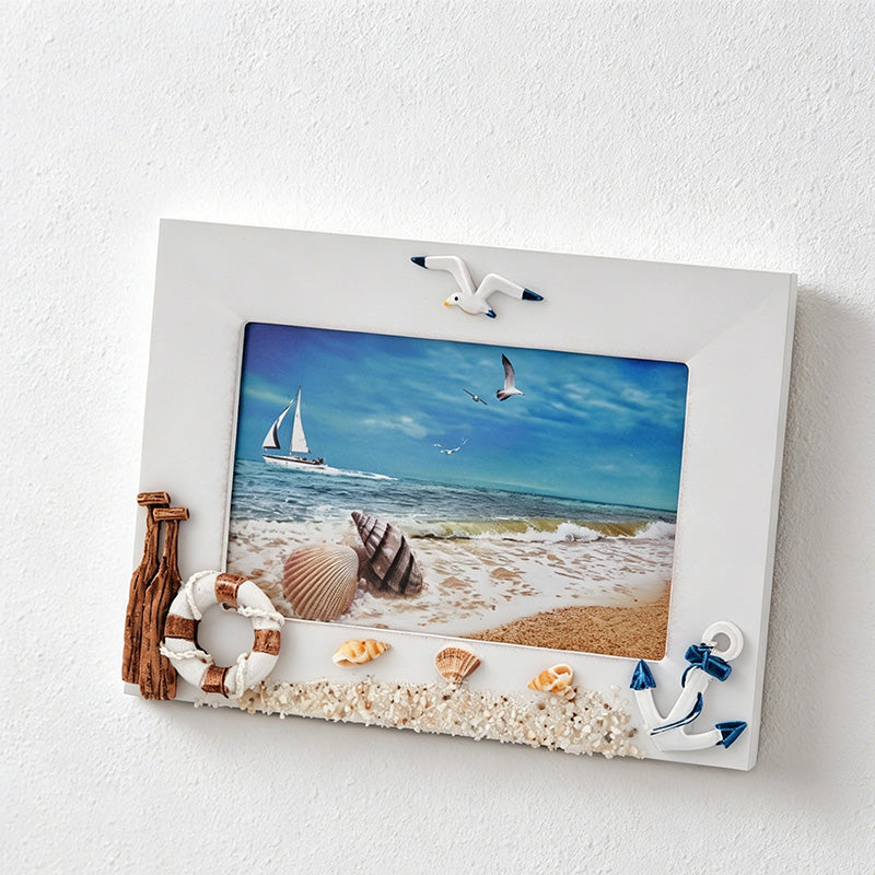 CouldNook Vintage Sailboat Photo Frame - Nautical 6-Inch Coastal Decor